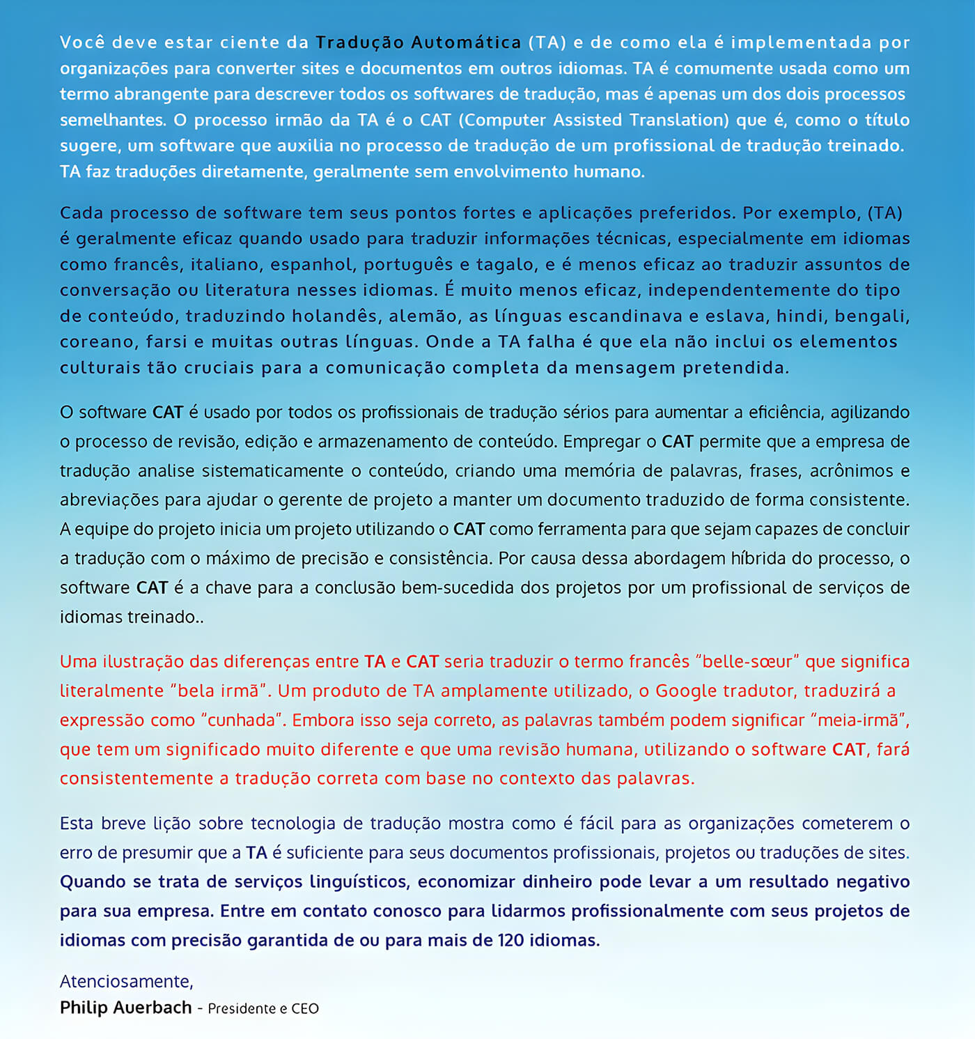 Auerbach newsletter brazil