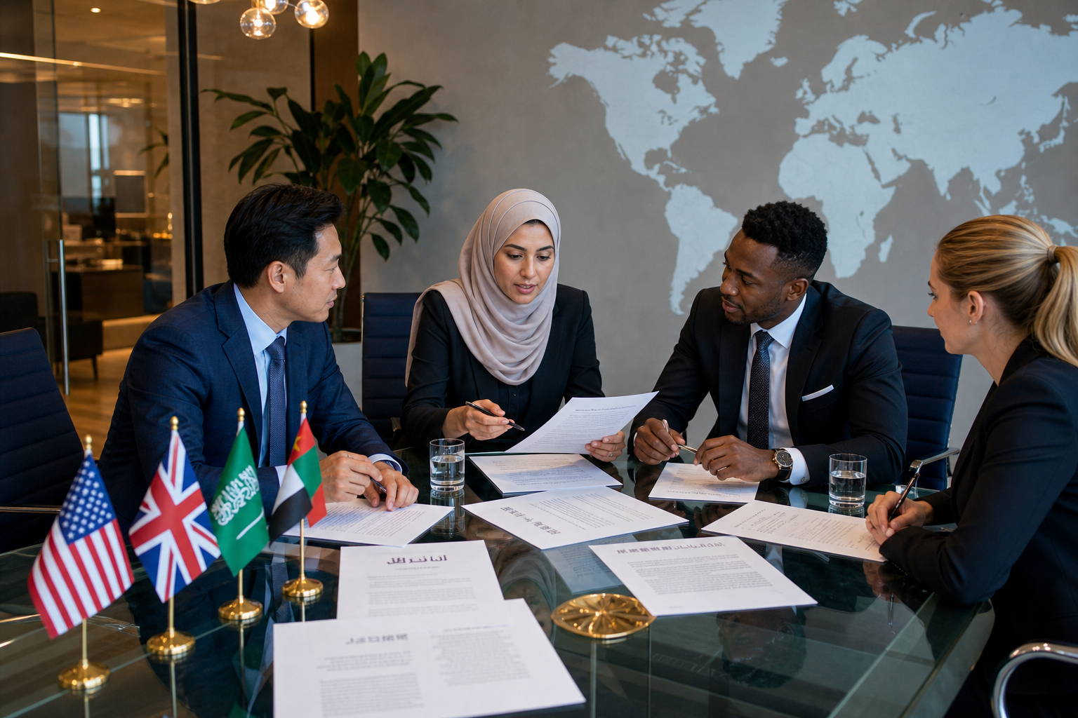 Legal document translation professionals reviewing multilingual contracts — San Francisco Bay Area